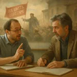 Учителя обсуждают урок на фоне революции 1917 года
