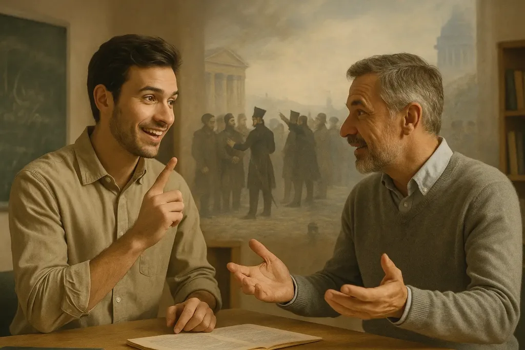 Педагоги обсуждают на фоне движения декабристов